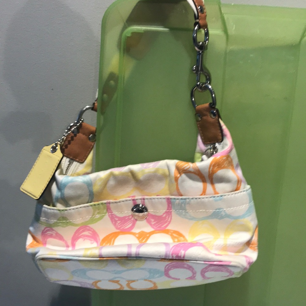 Coach multi color bag